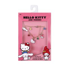 Bransoletka z wisiorkami Hello Kitty & Friends (pozłacana)