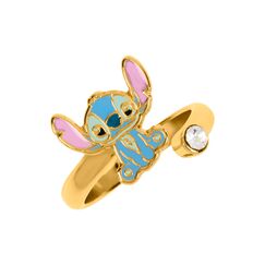 Pierścionek Disney Stitch (pozłacany)