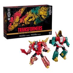 Zestaw 2 figurek Transformers Age of the Primes Leader Class - G2 Universe Dinobots Snarl & Slug