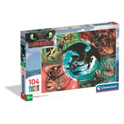 Puzzle Jak wytresować smoka Supercolor (104 elementy)