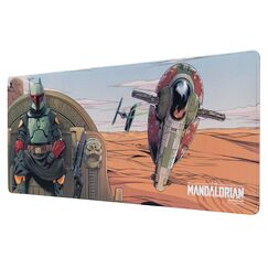 Podkładka pod mysz dla graczy XL Star Wars The Mandalorian - Boba Fett