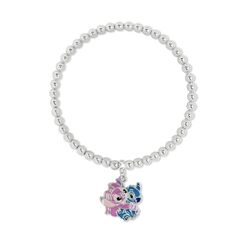 Bransoletka Disney - Stitch & Angel (posrebrzana)