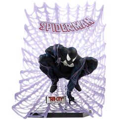 Figurka z komiksem Marvel Comics 1/6 - Spider-Man (Black Suit) (Spider-Man #1) (Platinum Edition)