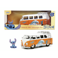 Model samochodu Disney Stitch 1/24 - 1961 Volkswagen Bus (wraz z figurką Stitch)