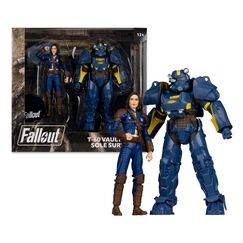 Zestaw 2 figurek Fallout 4 - T-60 Vault Tec & Sole Survivor (Nora)