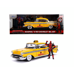 Model samochodu Deadpool 1/24 - 1957 Chevy Bel Air 1 (Wraz z figurką Deadpool)