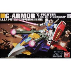 Model figurki GUNDAM HGUC 1/144 - ARMOR 'G FIGHTER + RX-78-2 GUNDAM'