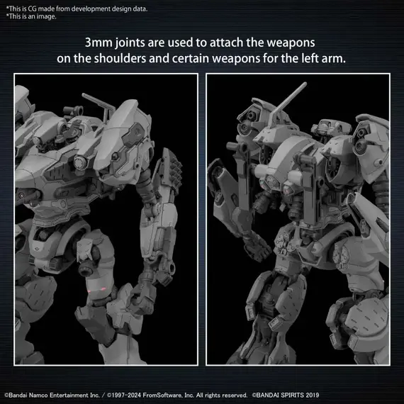 Figurka do złożenia Armored Core VI 30MM - RaD CC-2000 Orbiter- Zdjęcie 11