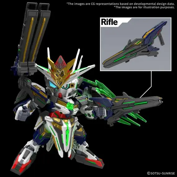 Model figurki GUNDAM SDW Heroes - CAPTAIN QAN[T] GF- Zdjęcie 8