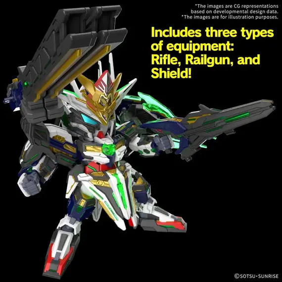 Model figurki GUNDAM SDW Heroes - CAPTAIN QAN[T] GF- Zdjęcie 6