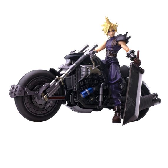 Figurka z pojazdem Final Fantasy VII Bring Arts - Cloud Strife & Hardy-Daytona