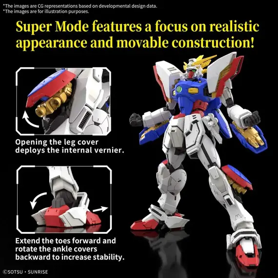 Model figurki GUNDAM RG 1/144 - Shining Gundam- Zdjęcie 4