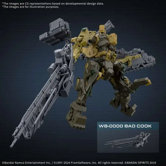 Figurka do złożenia Armored Core VI 30MM - RaD CC-3000 Wrecker Milk Tooth / Honest Brute- Zdjęcie 11