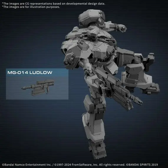Figurka do złożenia Armored Core VI 30MM - Balam Industries BD-011 Melander- Zdjęcie 8