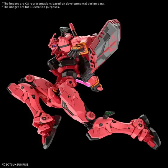 Model figurki GUNDAM HG GQuuuuuuX 1/144 - gMS-α Red Gundam- Zdjęcie 6