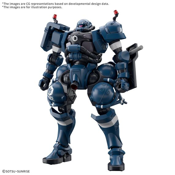 Model figurki GUNDAM HG GQuuuuuuX 1/144 - MS-06-SSP Police Zaku