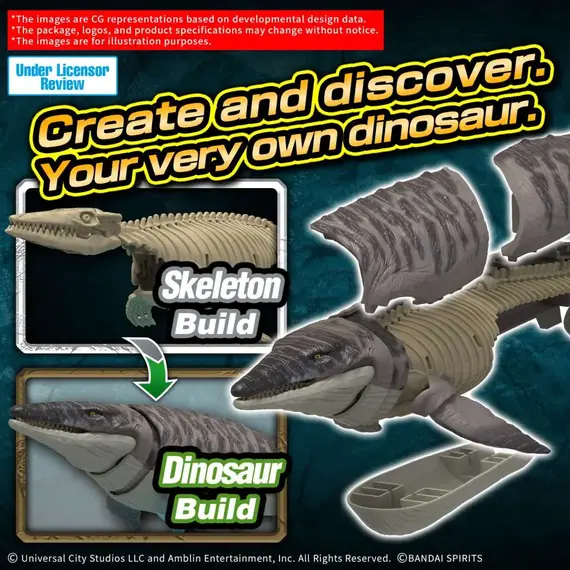 Model do składania Jurassic World Plannosaurus - Mosasaurus- Zdjęcie 3