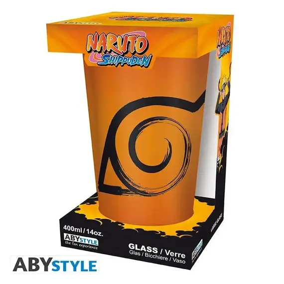 Duża szklanka Naruto Shippuden - Konoha & Seal (400 ml)- Zdjęcie 4