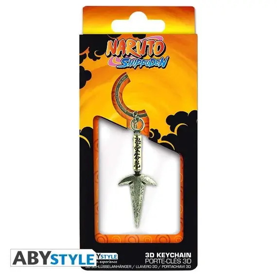 Brelok 3D z metalu Naruto Shippuden - Kunai Minato Namikaze- Zdjęcie 4