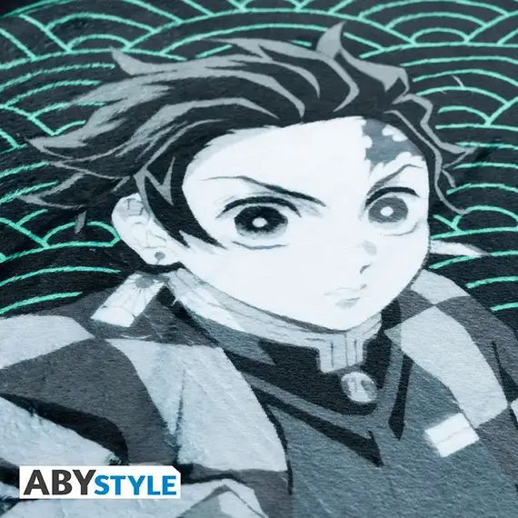 Koc z polaru Demon Slayer Kimetsu no Yaiba - Tanjiro & Tengen (150x120cm)- Zdjęcie 2