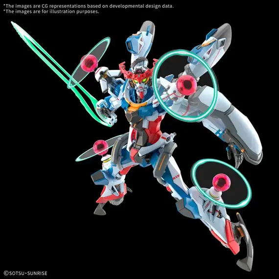 Model do składania GUNDAM HG GQuuuuuuX 1/144 - gMS-Omega GQuuuuuuX (Endymion Unit Awakened)- Zdjęcie 3