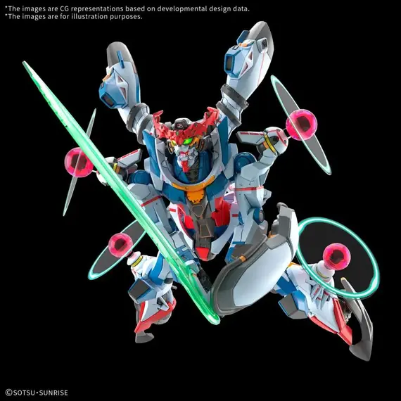 Model do składania GUNDAM HG GQuuuuuuX 1/144 - gMS-Omega GQuuuuuuX (Endymion Unit Awakened)- Zdjęcie 4