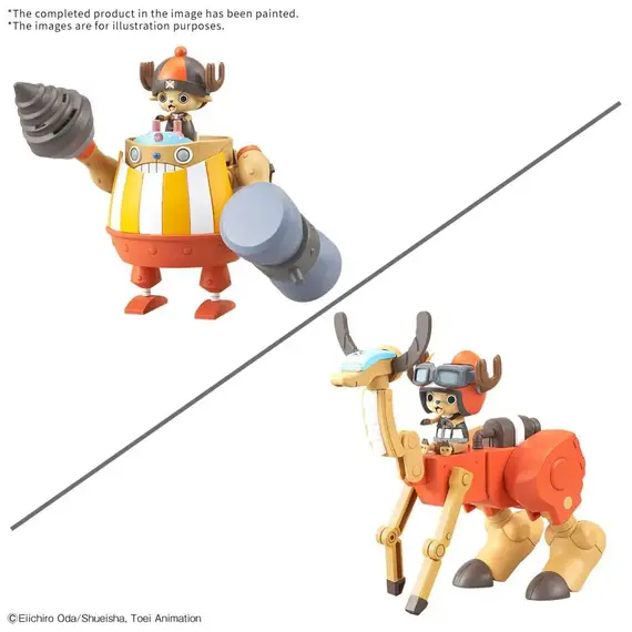 Modele do składnia One Piece - Chopper Robo Super 4 & 5 (Kung Fu Tracer & Walk Hopper)