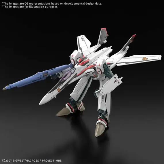 Model do składania Macross Frontier HG 1/100 - VF-25F Messiah Valkyrie (Alto Custom)- Zdjęcie 4