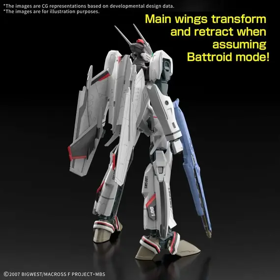 Model do składania Macross Frontier HG 1/100 - VF-25F Messiah Valkyrie (Alto Custom) Deluxe- Zdjęcie 4