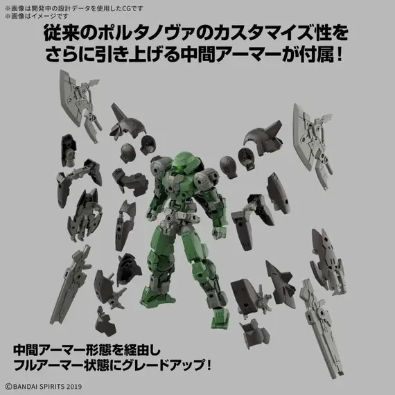 Model do składania 30MM 1/144 - bEXM-15FA Full Armor Portanova- Zdjęcie 3