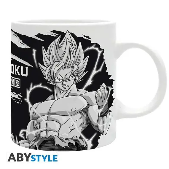 Kubek Dragon Ball Z - Son Goku Black & White (320 ml)- Zdjęcie 2