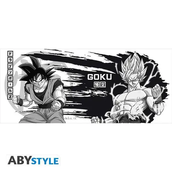 Kubek Dragon Ball Z - Son Goku Black & White (320 ml)- Zdjęcie 4
