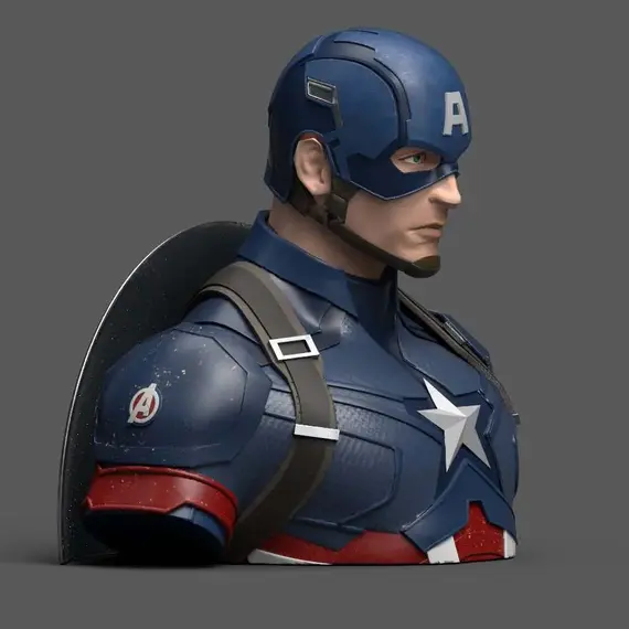 Figurka skarbonka Marvel Avengers: Endgame - Captain America (20 cm)- Zdjęcie 2