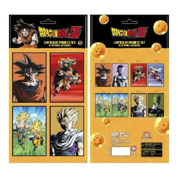 Magnesy soczewkowe Dragon Ball Z (4 szt.)
