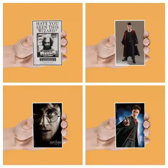 Magnesy soczewkowe Harry Potter (4 szt.)