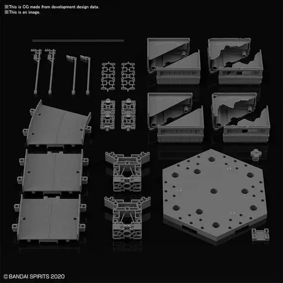 Podstawka dla figurek Gundam - Customize Scene Base (City Area Ver.)- Zdjęcie 2