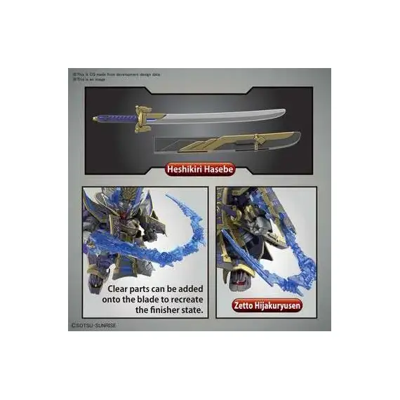 Model figurki GUNDAM SDW Heroes - Nobunaga Gundam (Epyon Dark Mask Ver.)- Zdjęcie 11