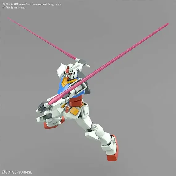 Model figurki GUNDAM Entry Grade - RX-78-2 Gundam (Full Weapon Set)- Zdjęcie 10