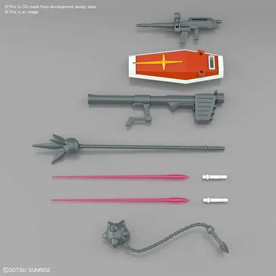 Model figurki GUNDAM Entry Grade - RX-78-2 Gundam (Full Weapon Set)- Zdjęcie 6
