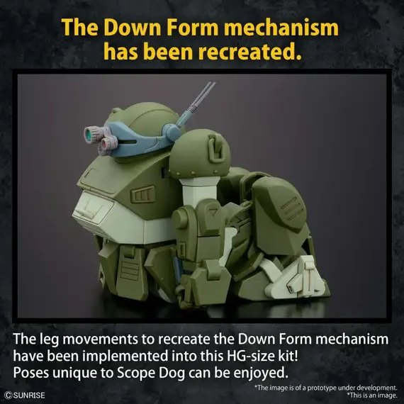 Model figurki GUNDAM HG VOTOMS 1/144 - ATM-09-ST SCOPEDOG- Zdjęcie 8