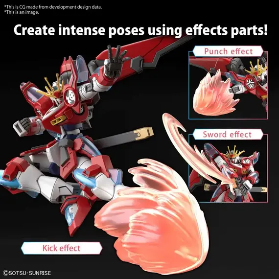 Model figurki GUNDAM HG 1/144 - SHIN BURNING GUNDAM- Zdjęcie 8
