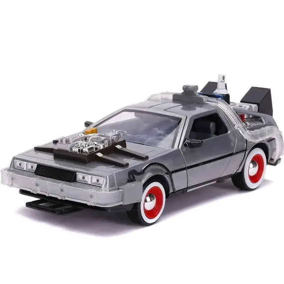 Model samochodu Back to the Future 3 Diecast 1/24 Time Machine (Delorean)- Zdjęcie 2