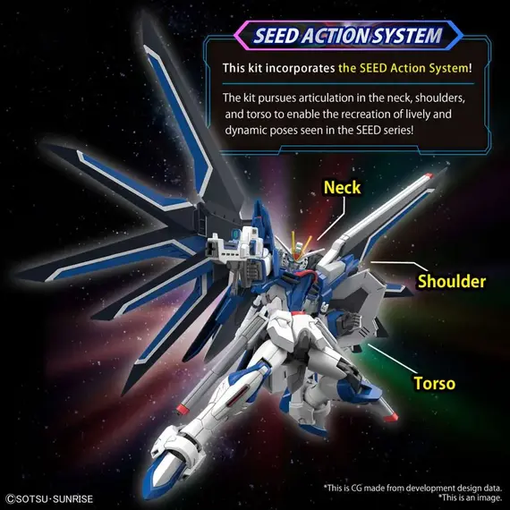 Model figurki GUNDAM HG Cosmic Era 1/144 - Rising Freedom Gundam- Zdjęcie 5