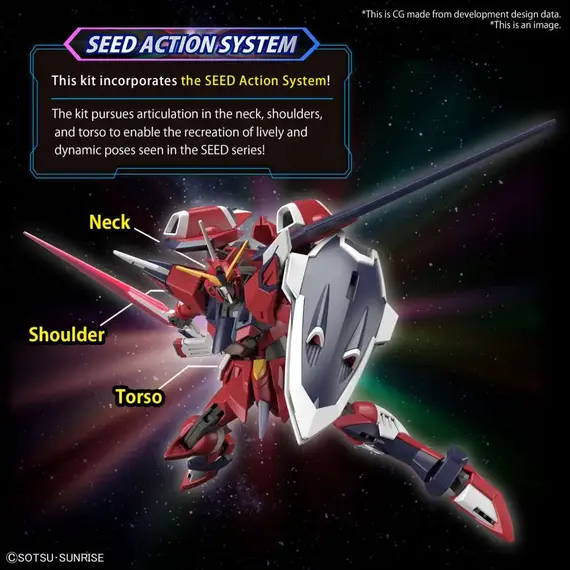 Model figurki GUNDAM HG Cosmic Era 1/144 - Immortal Justice Gundam- Zdjęcie 4