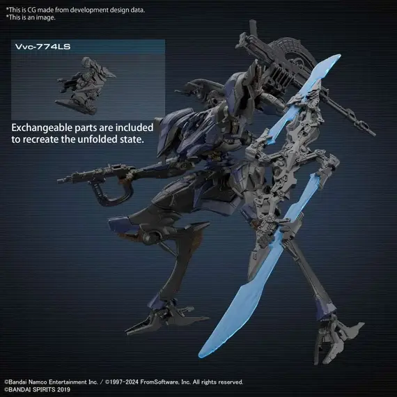 Figurka do złożenia Armored Core 30MM - Schneider Nachtreiher-40E Steel Haze- Zdjęcie 11