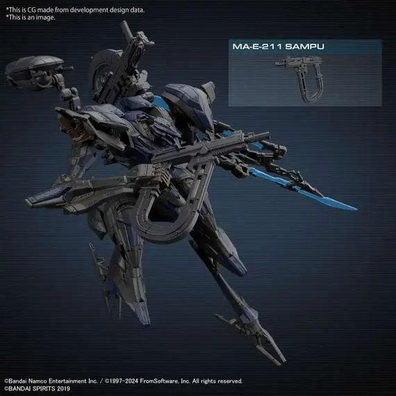 Figurka do złożenia Armored Core 30MM - Schneider Nachtreiher-40E Steel Haze- Zdjęcie 8