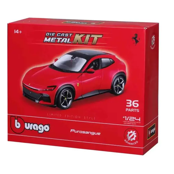 Model samochodu do złożenia Bburago 1/24 - FERRARI PUROSANGUE- Zdjęcie 2