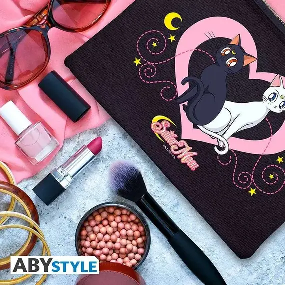 Kosmetyczka bawełniana Sailor Moon - Luna i Artemis- Zdjęcie 3