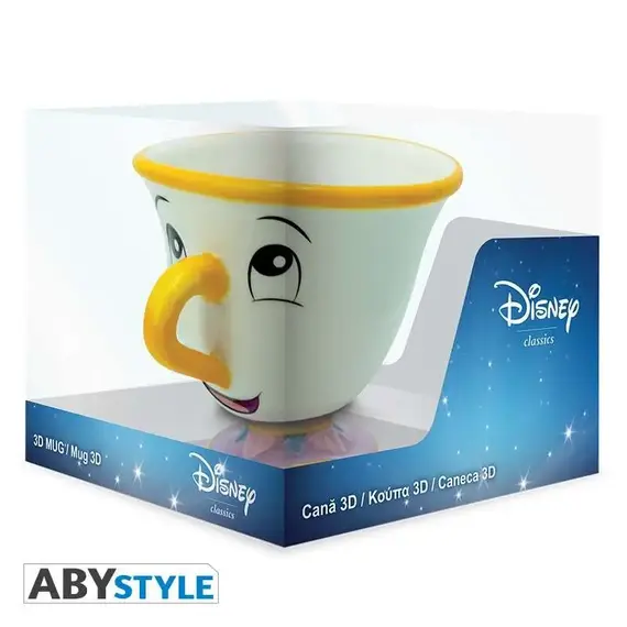 Kubek 3D Disney Piękna i Bestia - Chip (250 ml)