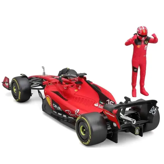 Model pojazdu z figurką Formuła 1 Bburago 1/24 - FERRARI SF-23 z figurką Charles Leclerc- Zdjęcie 3